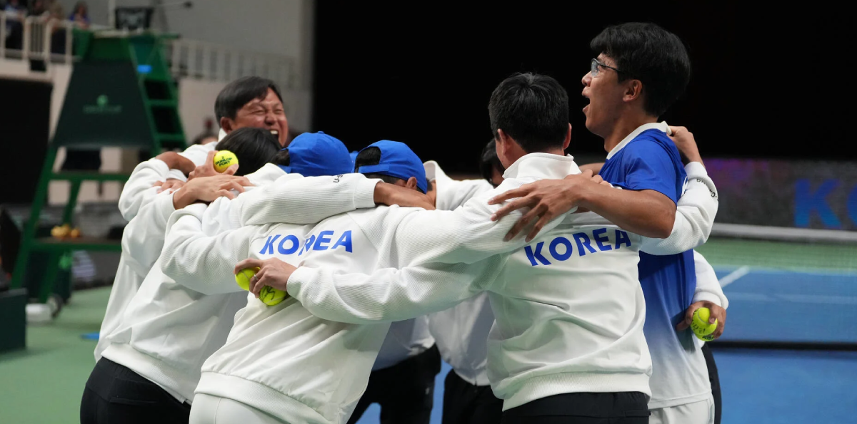 Corea del Sur dio el gran golpe y despachó a Argentina en la Copa Davis