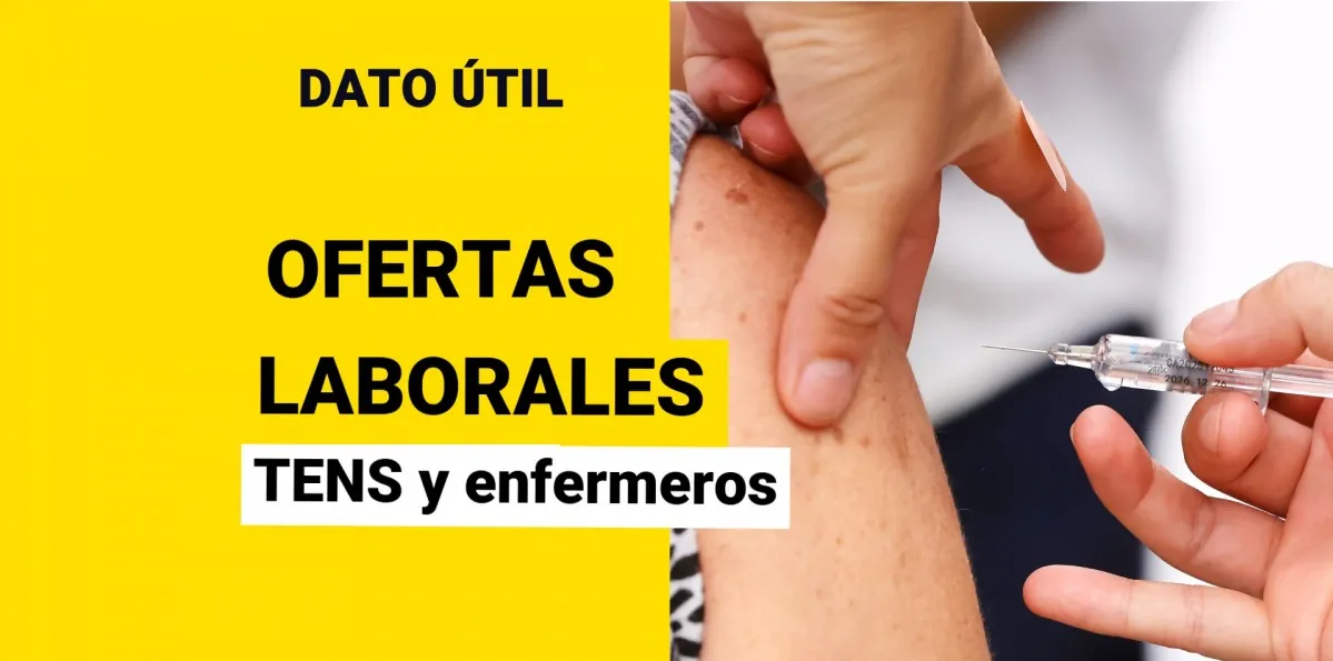 Ofertas laborales: Buscan 200 enfermeras y TENS para vacunar a trabajadores contra la influenza en todo Chile