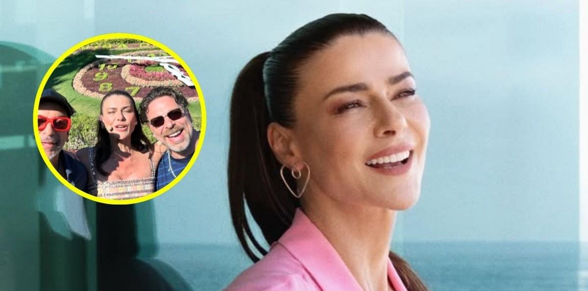 Para "sacar malas energías": Tonka Tomicic se sacó fotos en el reloj de flores junto al panel de "Only Viña"