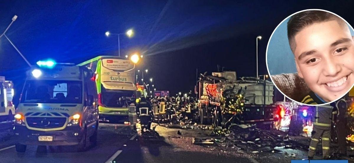 "Demasiado joven para partir": pesar por auxiliar de 19 años que murió en choque de Turbus con camión