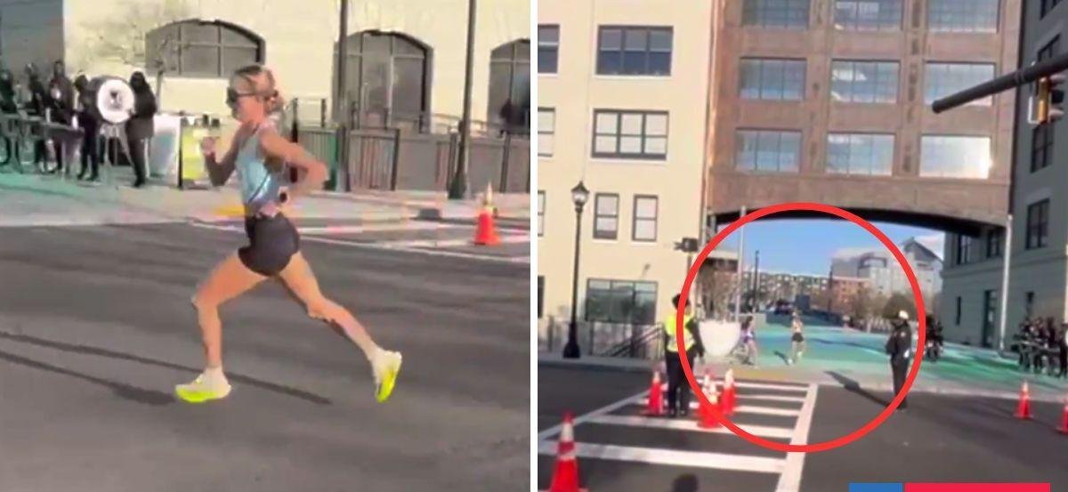 Ridículo error en medio maratón de EEUU: vehículo guía se perdió y dejó sin premio a líder de carrera