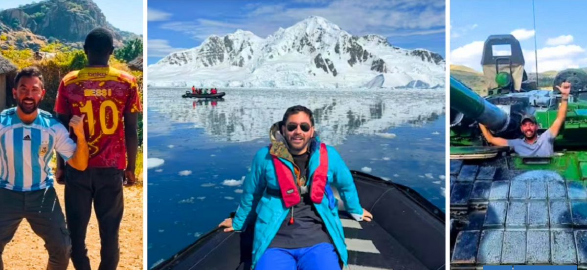 El único argentino que visitó todos los países y un nuevo hito en la Antártica: lo que admira de Chile