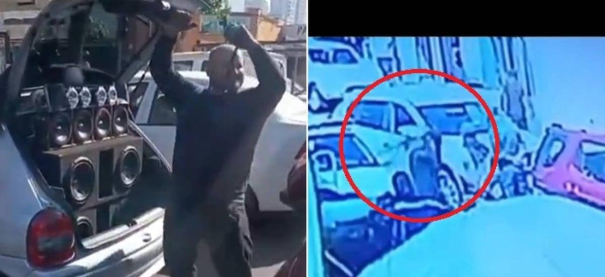 Imágenes sensibles: buscan a venezolano por brutal fierrazo que dejó a chofer luchando por su vida en la Posta Central