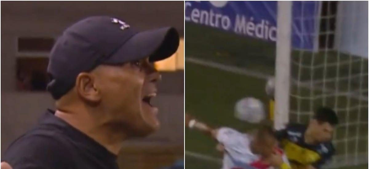 Chupete Suazo se volvió loco en la banca de la B: Leandro Benegas anota un gol con la mano para Curicó ante San Luis