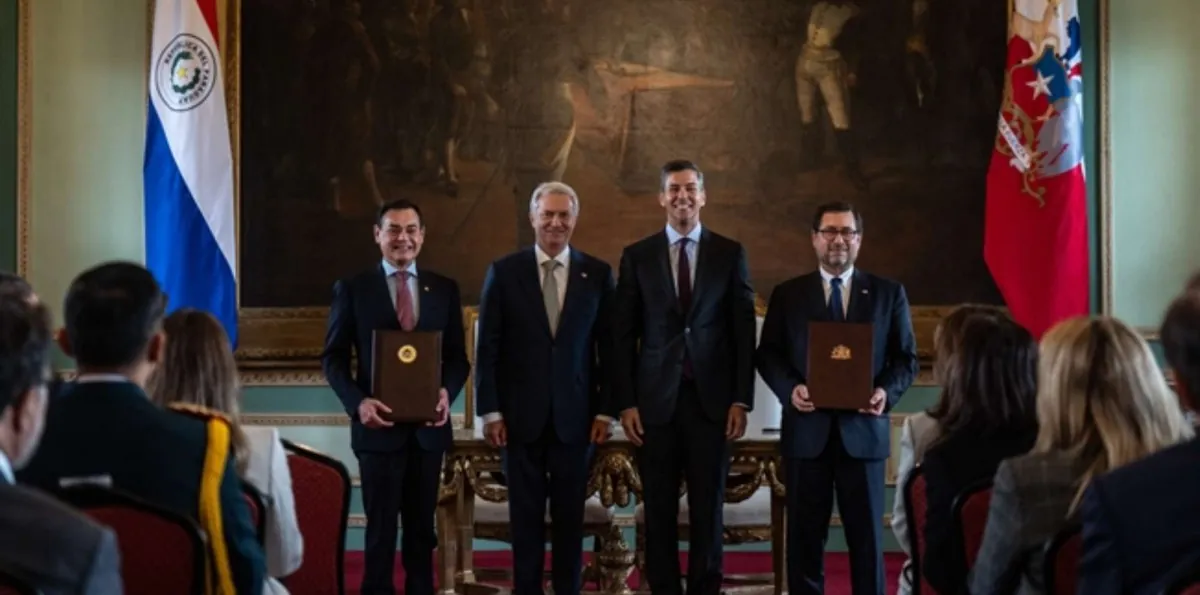 Chile y Paraguay firman tres acuerdos bilaterales para fortalecer la economía y combatir el crimen transnacional