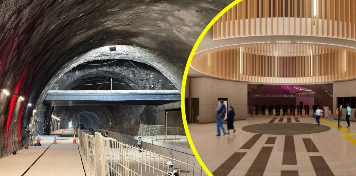 Tendrá acceso directo a un centro comercial: Este es el avance de la futura estación Parque Araucano de la Línea 7