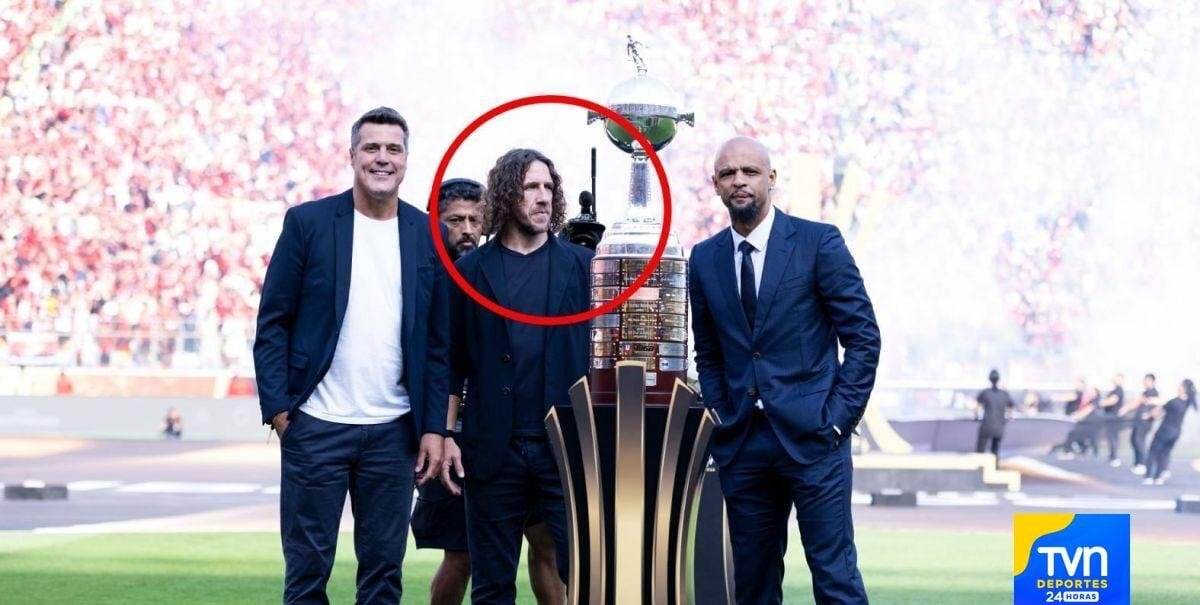 "No, yo no": El gesto de Carles Puyol que sacó aplausos en la final de la Copa Libertadores