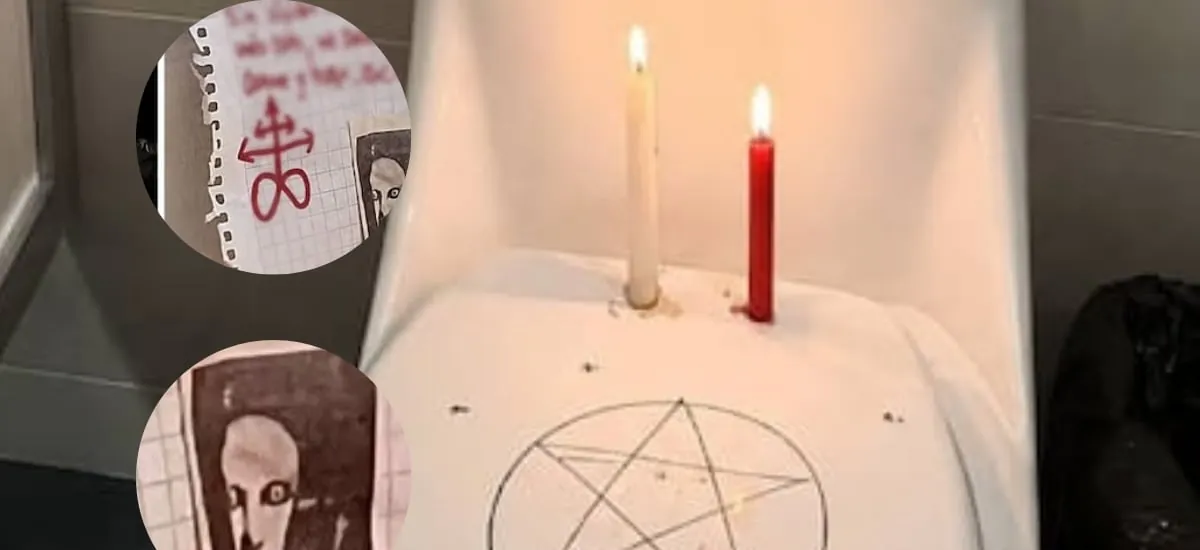 Satanismo y creepypastas: de dónde provienen y qué significan los símbolos encontrados en baño de liceo de Mulchén