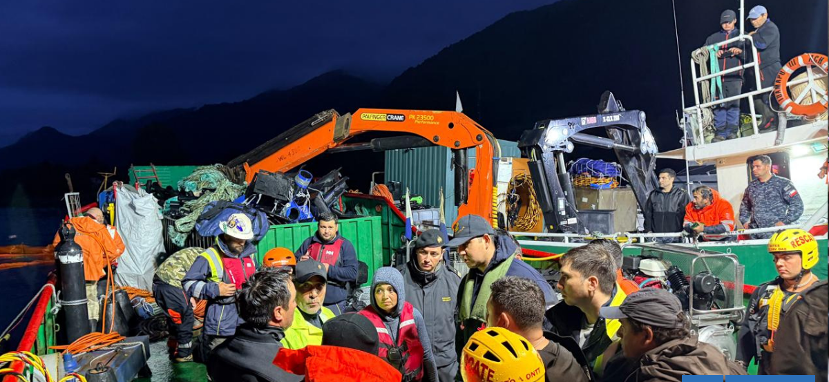 Confirman hallazgo de tercera víctima tras naufragio de embarcación en estuario del Reloncaví