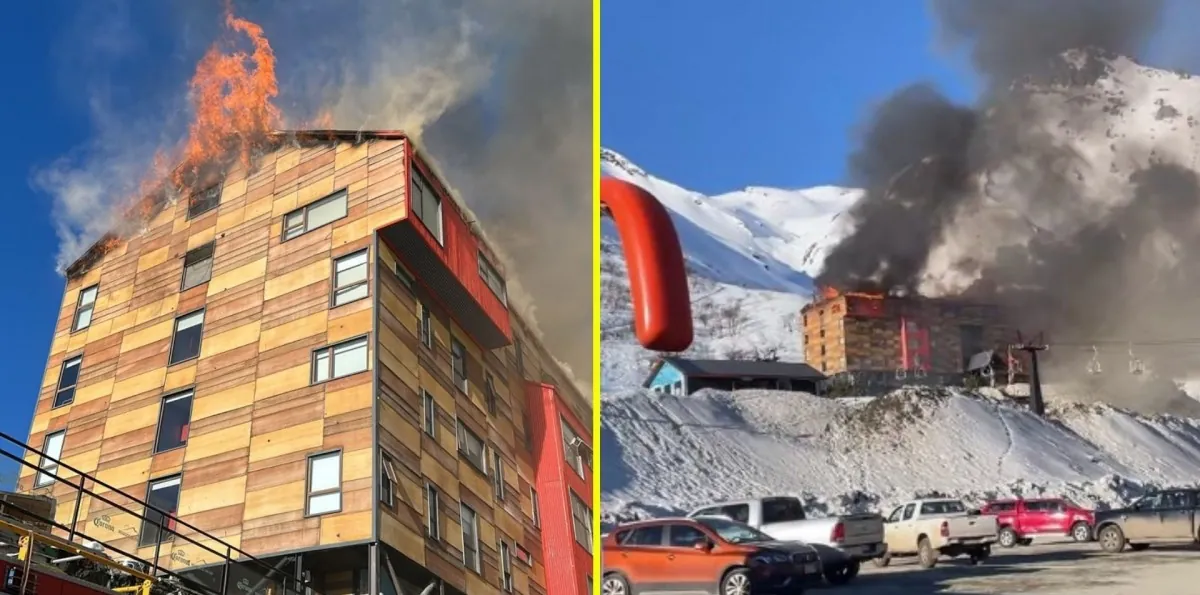 Incendio afecta a hotel ubicado en las Termas de Chillán: Alojamiento reporta que todos los huéspedes están a salvo