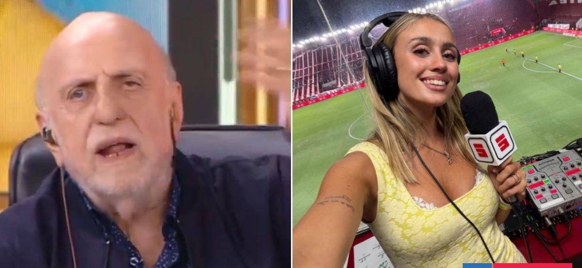 Polémica en Argentina por enojo de Pagani tras debut de mujer comentarista: "¡El fútbol es masculino!"