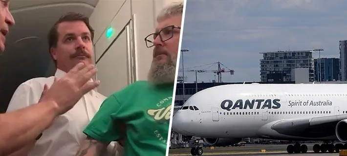 Video | Detienen a un neozelandés por morder a un tripulante en vuelo entre Australia y EE.UU.: Aerolínea lo vetó de por vida