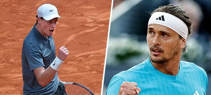 Jannik Sinner y Alexander Zverev llegan a la final del Masters 1.000 de Madrid: Cuándo se juega y los récords que logró el italiano