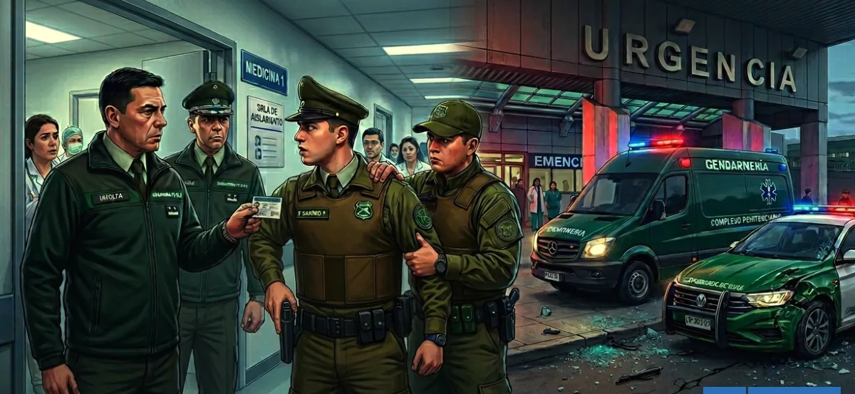 "Corta el show": el tenso cruce entre efectivos de Carabineros y Gendarmería en Hospital de La Serena