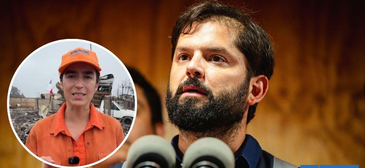 "Promocionándose a ella misma": Boric responde a crítica de diputada electa por incendios en Bío Bío