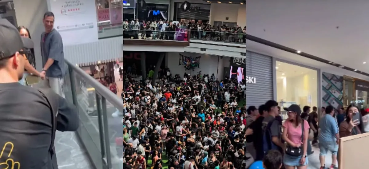Influencer regaló plata en Mall Plaza Vespucio y se armó tremendo caos: lanzó billetes desde segundo piso
