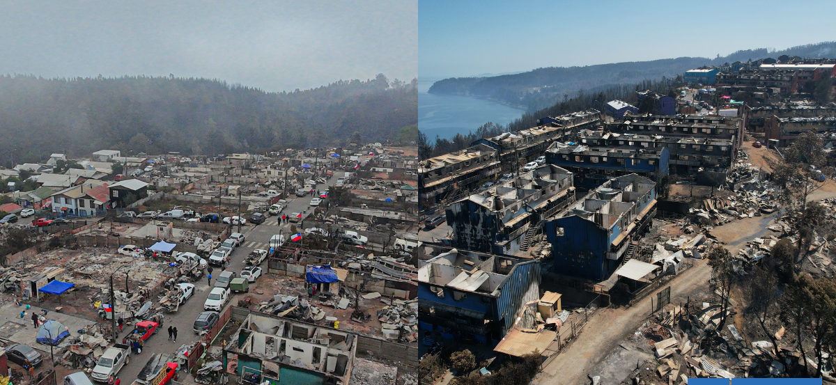 A más de 1800 aumenta el número de casas destruidas por incendios en Bío Bío: reportan 257 en Ñuble