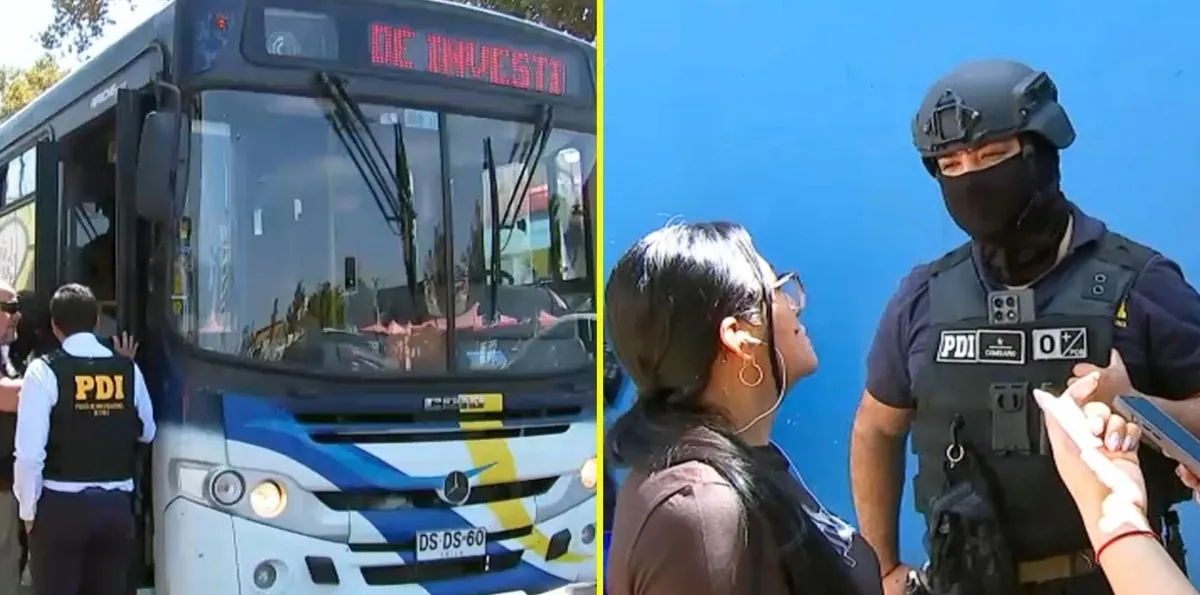 PDI y Carabineros realizan operativo migratorio en el Persa Bío Bío: Extranjeros sin identificación son subidos a bus policial