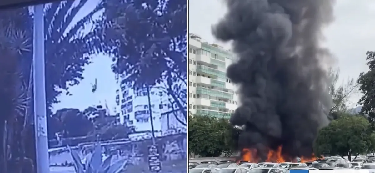 Impactante video capta accidente aéreo en Río donde murieron Gaspi y Oliver Tree