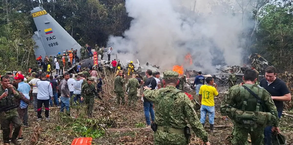 Accidente aéreo en Colombia: Se han reportado ocho muertos y 83 sobrevivientes