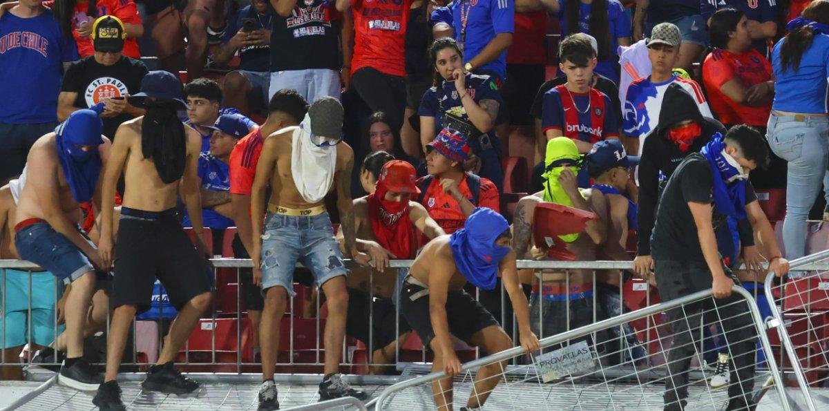 Universidad de Chile identificó a siete sujetos que participaron en los incidentes en el Estadio Nacional