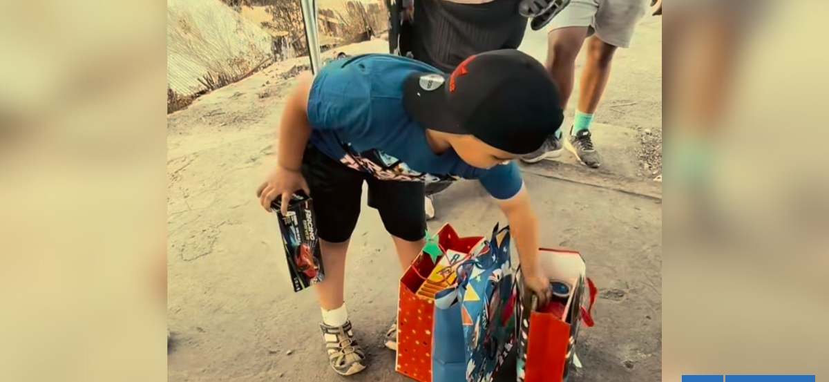"Un gesto de amor": Influencers celebran cumpleaños de niño que perdió todo en incendios del Bío Bío