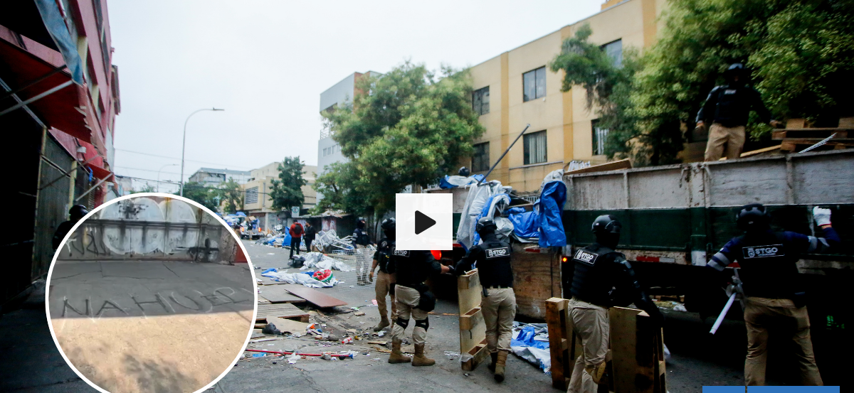 Insólito: ambulantes desalojados en Meiggs ya marcaron veredas donde trasladarán sus toldos azules