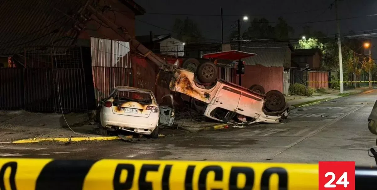Accidente de tránsito culmina con dos vehículos incendiados en La Florida