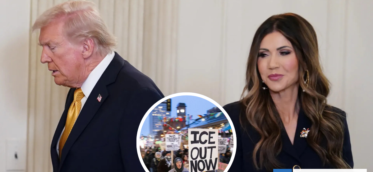 Trump blinda a Kristi Noem ante severas críticas por actuar de ICE en Minnesota