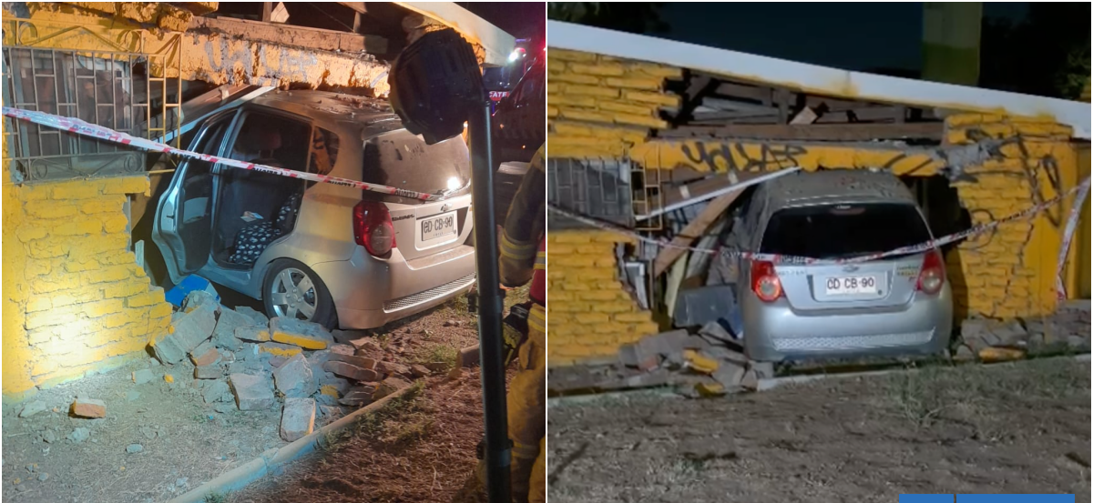 Conductor termina incrustado en una vivienda de Renca: investigan si consumió alcohol