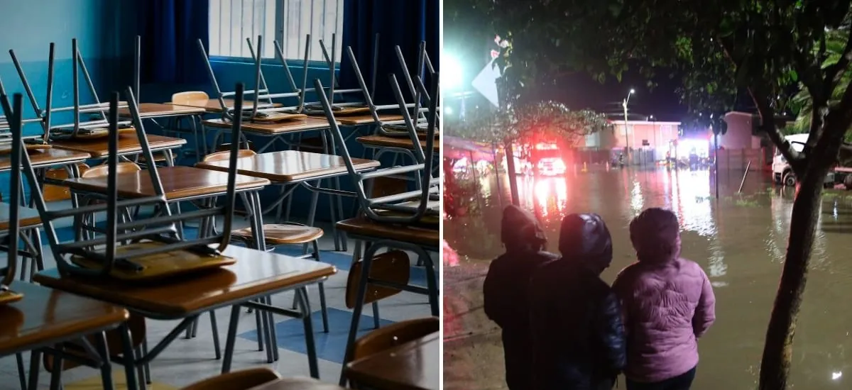 En qué comunas se suspendieron las clases este martes y miércoles por sistema frontal: hay dos de la Región Metropolitana