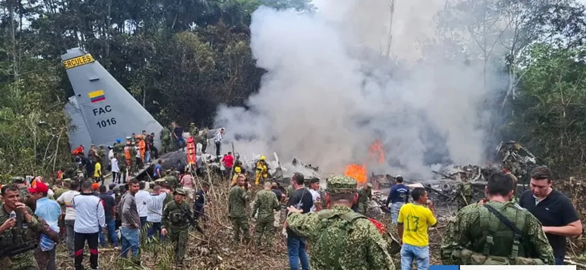 Tragedia aérea en Colombia: aumentan a 66 los muertos tras caída de avión militar en la Amazonía