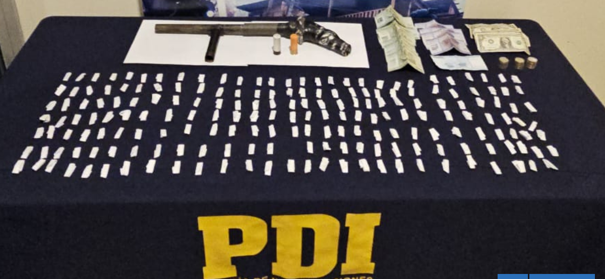 Cae clan familiar en Coquimbo: PDI incauta drogas y arma hechiza tras operativo en sector Las Heras
