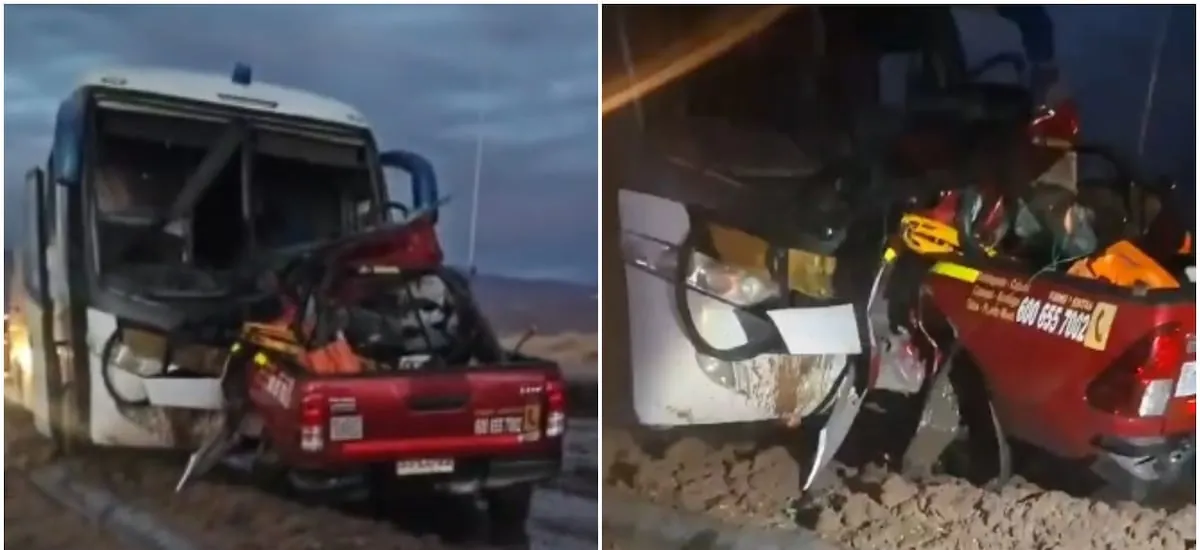 Grave accidente en San Pedro de Atacama: choque entre bus y vehículo dejó cuatro personas fallecidas