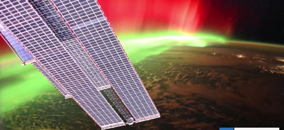 Cosmonauta ruso captó una impresionante aurora boreal desde el espacio y pasó cerca de ella