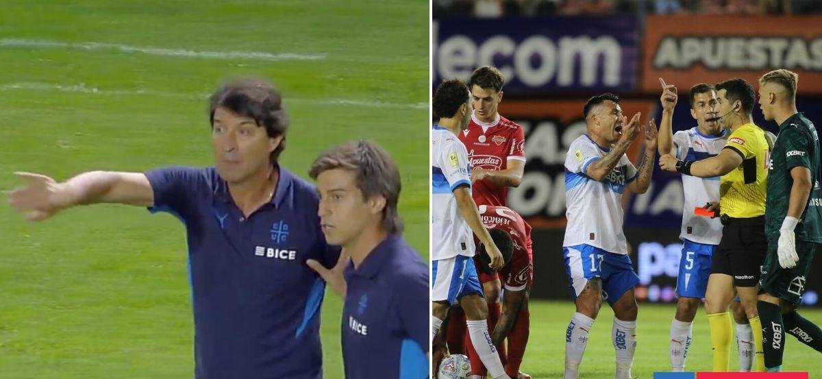Garnero no lo podía creer: DT de Católica vio la roja vs. Ñublense y Vejar aclaró expulsión en informe