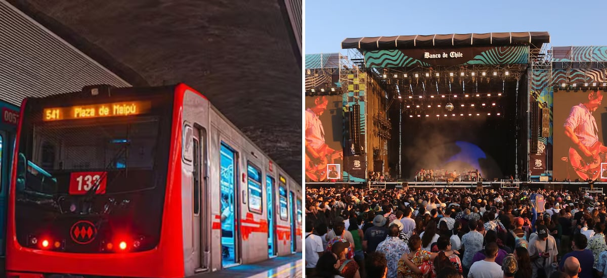 Lollapalooza Chile 2026: Metro de Santiago anuncia extensión horaria en días del evento