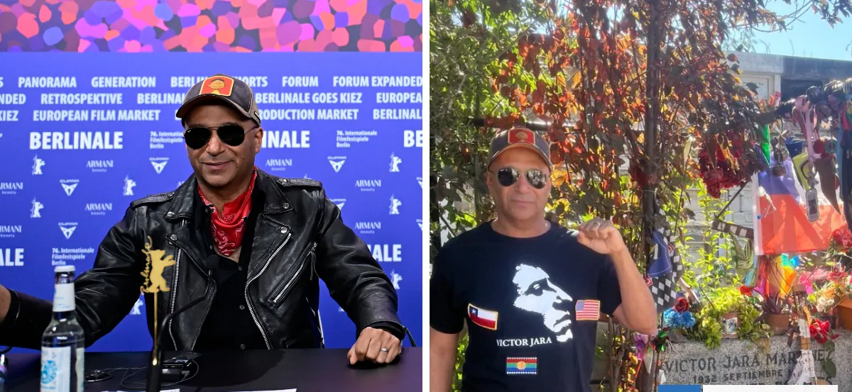 Tom Morello visita tumba de Víctor Jara y le dedica su show en Lollapalooza: "Memoria y justicia"