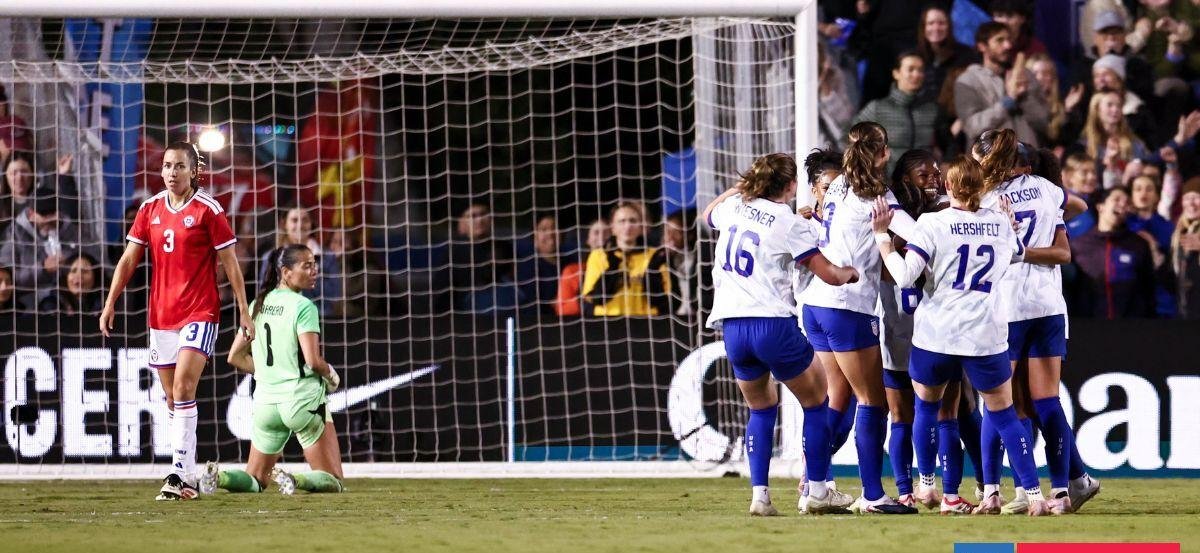 La Roja femenina fue goleada por Estados Unidos en amistoso: Chile no contó con principales figuras