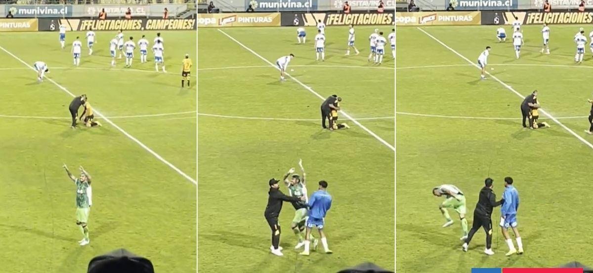 No se vio en TV: el baile del ’Mono’ Sánchez que desató altercado en Coquimbo-Católica de Supercopa