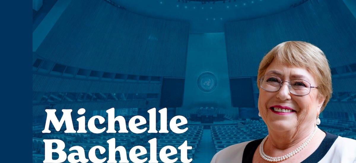 Cancillería muestra imagen oficial de la campaña de Bachelet a la Secretaría General de la ONU