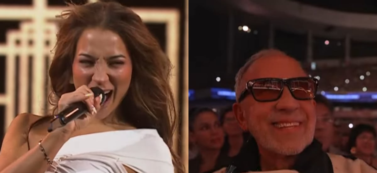 Una bomba latina: Princesa Alba le saca una sonrisa al marido de Gloria Estefan en obertura del Festival de Viña