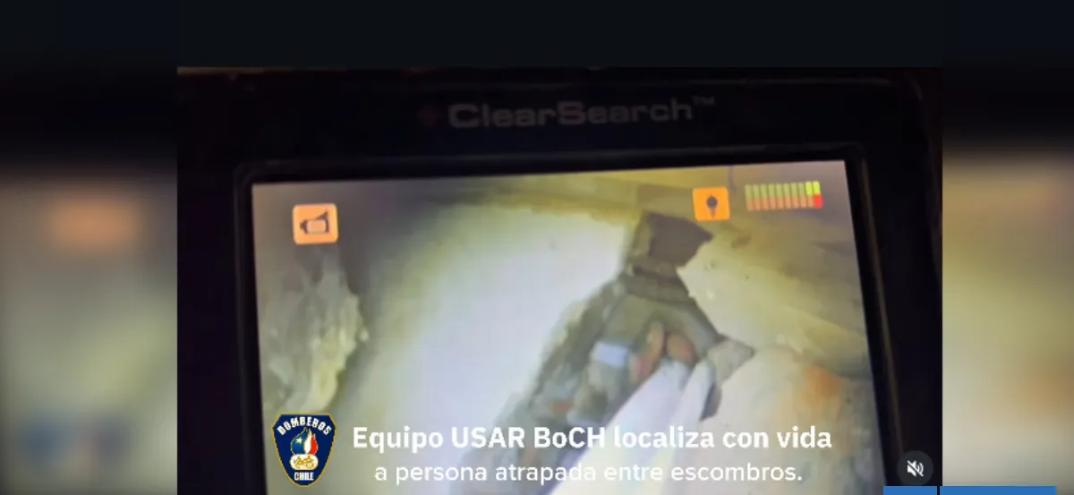 Bomberos chilenos localizan con vida a sobreviviente tras cinco días de intensa búsqueda en Venezuela