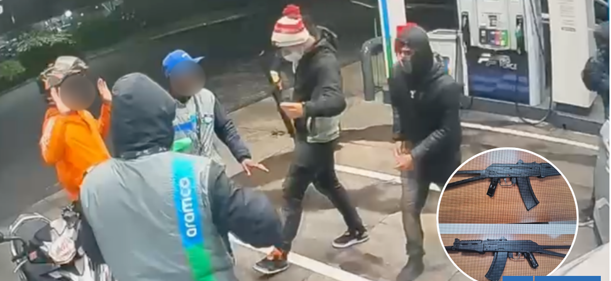 PDI investiga asaltos en servicentros de la zona norte de la capital: delincuentes portaban un fusil