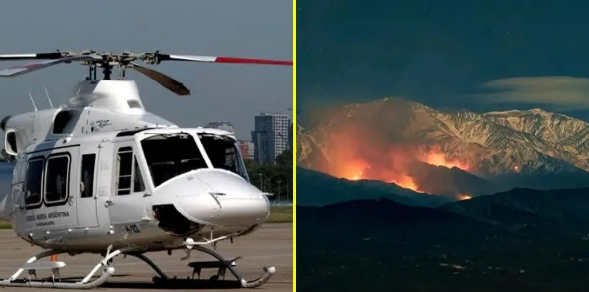 Siete personas mueren en accidente de helicóptero en medio de combate a incendios forestales en Argentina