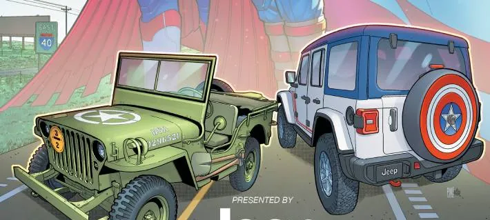 Jeep se suma al universo Marvel con un Wrangler que homenajea al Capitán América y EE.UU.