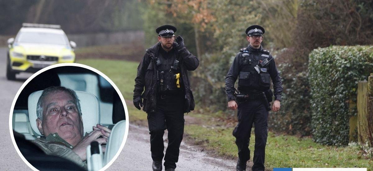 Policía británica continúa el registro de la antigua casa del expríncipe Andrés en Windsor
