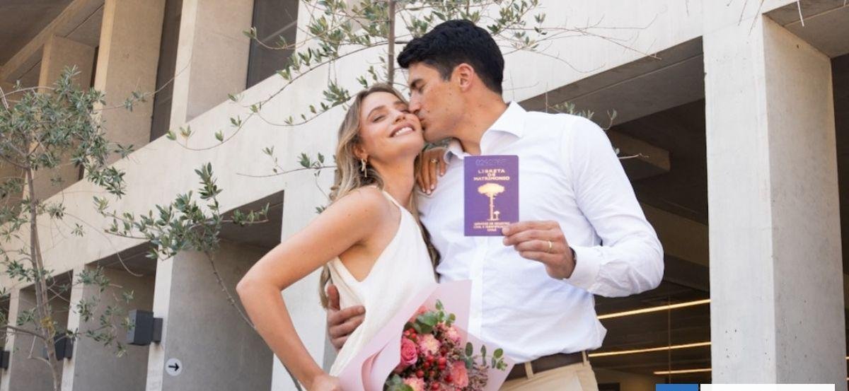 ¡Sí, acepto! Trinidad de la Noi y Esteban Grimalt se casaron y compartieron fotos de la ceremonia