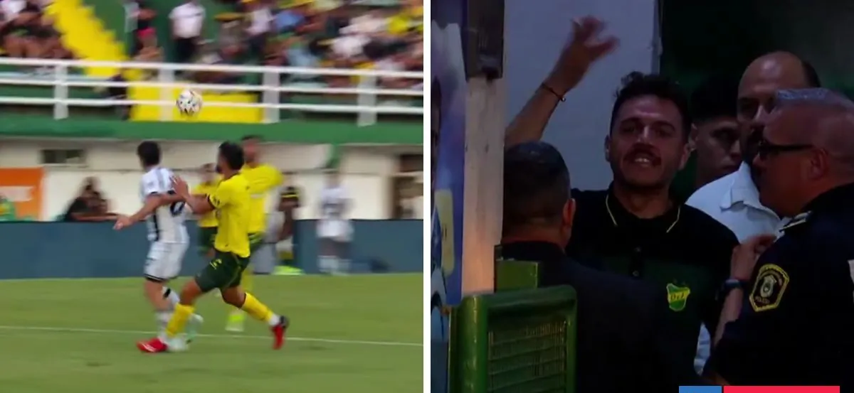 El polémico penal que desató furia de DT contra árbitro en Liga Argentina: "¿Qué te pasa por dentro?"