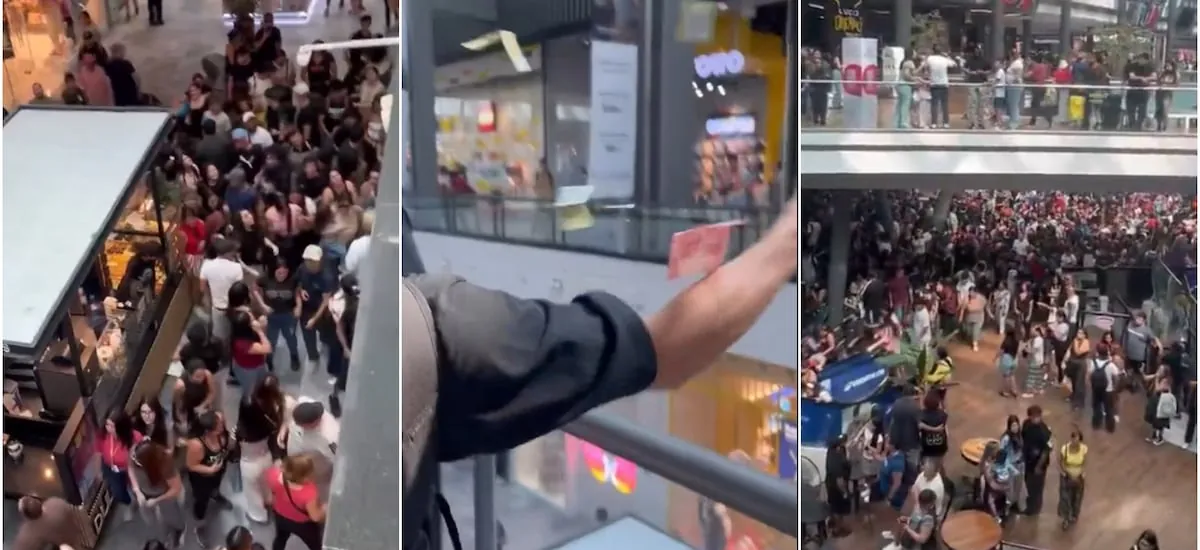 Mallplaza anunció querella contra influencers tras “lluvia de dinero” en Vespucio: evento no autorizado terminó con lesionados y daños materiales